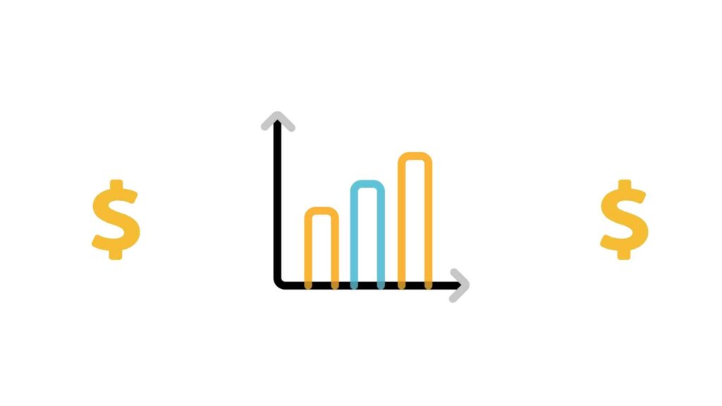 Gráfico com três barras